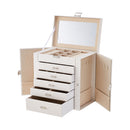 Sheonly Large Jewellery Box with Drawers and Mirror