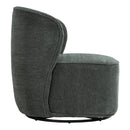 Livingandhome Modern Upholstered Swivel Armchair