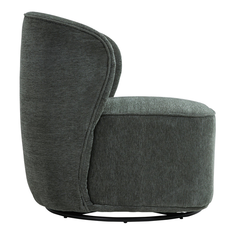 Livingandhome Modern Upholstered Swivel Armchair
