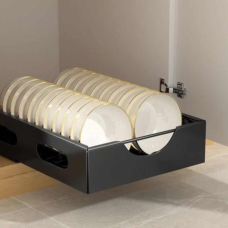 Lifeideas Black Steel Cabinet Bowl Holder