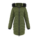Mid-Length Coat with Detachable Hood