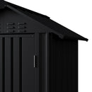 Breeins 4x4 FT Metal Apex Roof Garden Tool Storage Shed