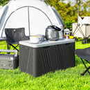 Outsunny 380L Garden Storage Box Waterproof Outdoor Storage Box Wood Effect