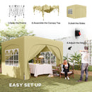 Outsunny 3 X 3(m) UPF50+ Pop Up Gazebo With Sides And Carry Bag