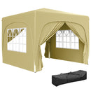 Outsunny 3 X 3(m) UPF50+ Pop Up Gazebo With Sides And Carry Bag