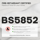 HOMCOM Linen Criss Cross Legged Office Chair with Tilt Function