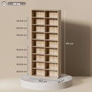HOMCOM 640 CD Storage Unit 360 DVD Storage Tower W/ 18 Compartments