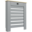 HOMCOM Radiator Cover with Drawer, Horizontal Slat