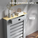 HOMCOM Radiator Cover with Drawer, Horizontal Slat