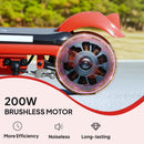 AIYAPLAY Electric Scooter for 6-14 with Dual Brakes & Colourful Light
