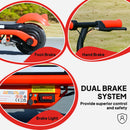 AIYAPLAY Electric Scooter for 6-14 with Dual Brakes & Colourful Light