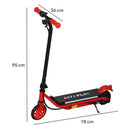 AIYAPLAY Electric Scooter for 6-14 with Dual Brakes & Colourful Light