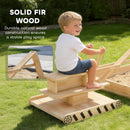 AIYAPLAY Wooden Sandbox With Digger 360° Swivel Seat