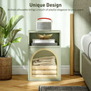 HOMCOM Bedside Table, Modern Bedside Cabinet For Bedroom