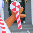 HOMCOM Rotating Christmas Inflatable Snowman,