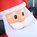 HOMCOM 2.43m Inflatable Christmas Tree & Santa Decoration w/ Flashing LED Lights