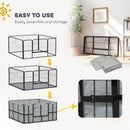 PawHut Whelping Box W/ Washable Whelping Pad, Wind-Resistant Cloth, Black