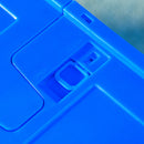 HOMCOM Bicycle Trailer With Foldable Storage Box And Pneumatic Tyres - Blue/Black