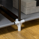 HOMCOM Fabric Wardrobe w/ Shelves Hanging Rail Foldable Closets