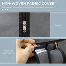 HOMCOM Fabric Wardrobe w/ Shelves Hanging Rail Foldable Closets