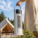 HOMCOM Tower Fan For Bedroom, 16 Inch Mist Desktop Fan With DC Motor
