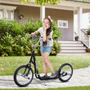 HOMCOM Teen Push Scooter Kids Children Stunt Scooter for 5+ Years - Black