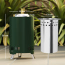 Outsunny Stainless Steel Smokeless Wood Burning Firepit Garden Fire Pit