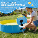 PawHut Dog Pool Dog Bath Tub Dog Paddling Pool, Blue, 80 X 20 Cm
