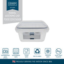 Lewis's Food Container Click Lock - 900ml Square