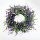 Lifeideas Round Artificial Lavender Flower Wreath