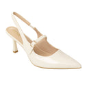 Elegant Pointed-Toe Slingback Heels with Adjustable Instep Strap