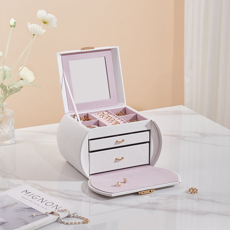 Sheonly Stylish Jewellery Box with Handle
