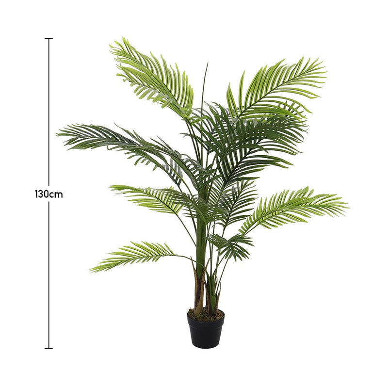 Garden Sanctuary 130cm Artificial Bamboo Palm Tree Plant in Pot Indoor Living Room Plant Decor