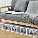 Cottonfy UK 12x Stackable Shoe Storage Box Organiser