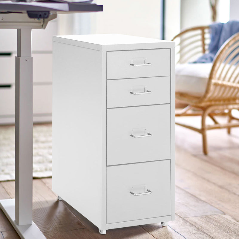 Livingandhome Vertical File Cabinet With Wheels,