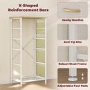 HOMCOM Fabric Chest of Drawers, Dresser for Bedroom,