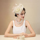 Feather Flower Mesh Fascinator