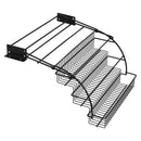 Lifeideas Black Steel Spice Rack with 3 Tiers