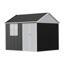 Breeins 10 x 8FT Outdoor Metal Apex Roof Garden Storage Shed