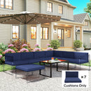 Outsunny Replacement Cushions for Outdoor Furniture Garden Seat Cushion Pad