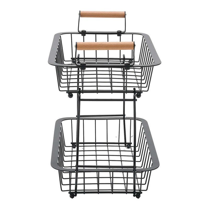 Lifeideas 2 Tier Wire Fruit Basket For Fruit or Produce