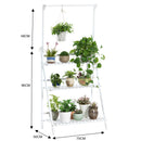 Breeins Rustic Plant Stand with Hanging Rod