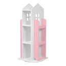 Cottonfy UK Kids' House Frame Rotating Bookshelf