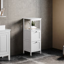 Cottonfy UK Wooden Bathroom Cabinet with Drawers
