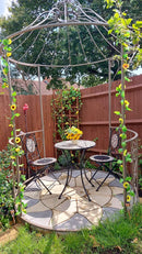 Silver & Stone Bistro Set Mosaic 3 Piece - Rose Gold Mirror Finish