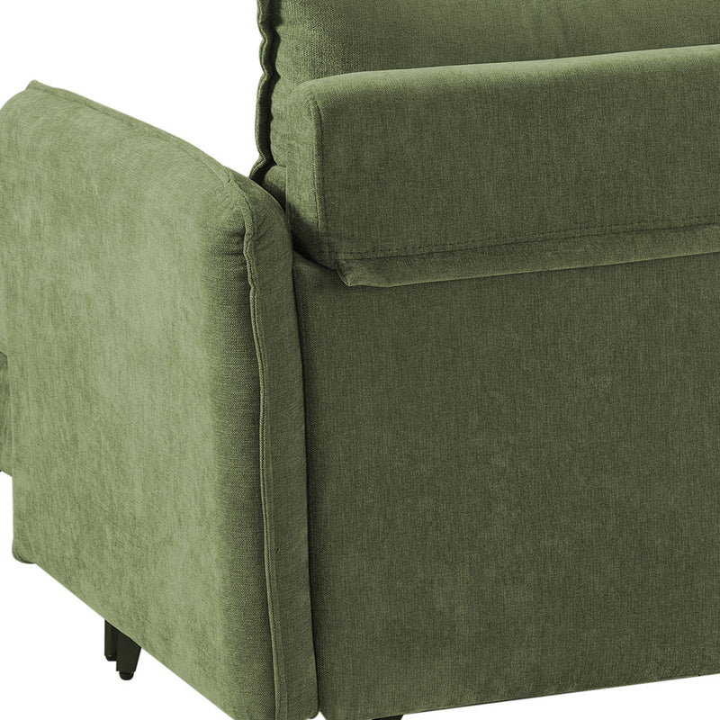 Livingandhome 3-Seater Upholstered Corner Sectional Sofa