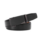 Automatic Buckle Leather Belt - Black