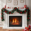 Lifeideas 2.7m LED Light String Berry Ball Flower Garland Christmas Decor
