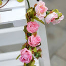 Lifeideas Light Pink Artificial Rose Vine Garland
