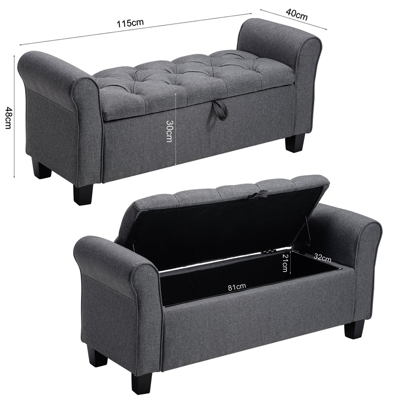 Livingandhome Storage Bench